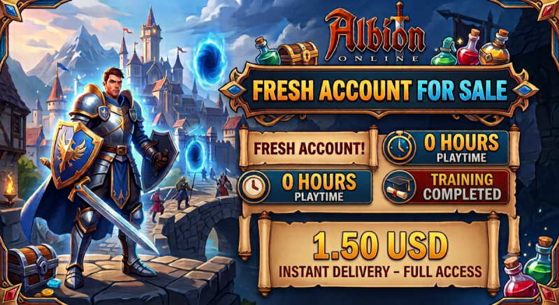Albion Online Fresh Account (Training Completed)