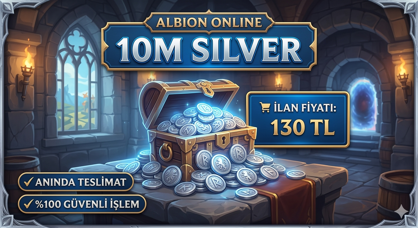 Albion Online 10 Milyon Gümüş (Silver) - Hızlı Teslim