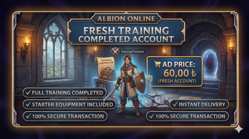 100% Secure Transaction! Albion Online Fresh Account - Fully Leveled |
