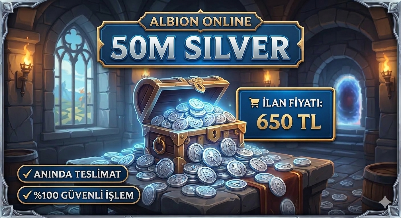 Albion Online 50M Gümüş (Silver) | %100 Güvenli İşlem & Hızlı Teslimat
